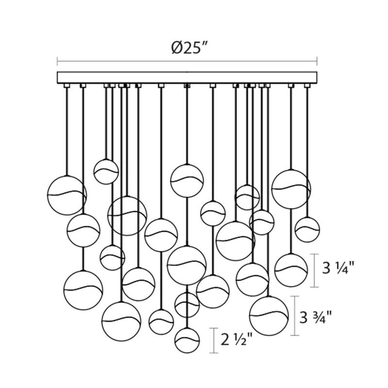 SONNEMAN Grapes 24 - Light LED Cluster Pendant