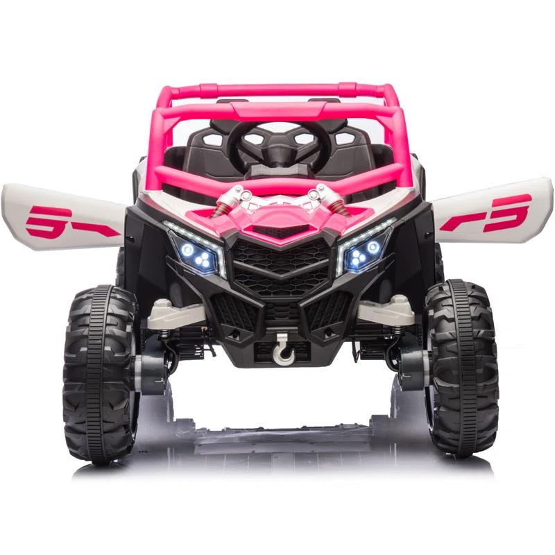 Anrli 24V 4WD Kids Electric UTV w/ Remote Control, Large Seat & 3 Speeds (Ages 3-8)