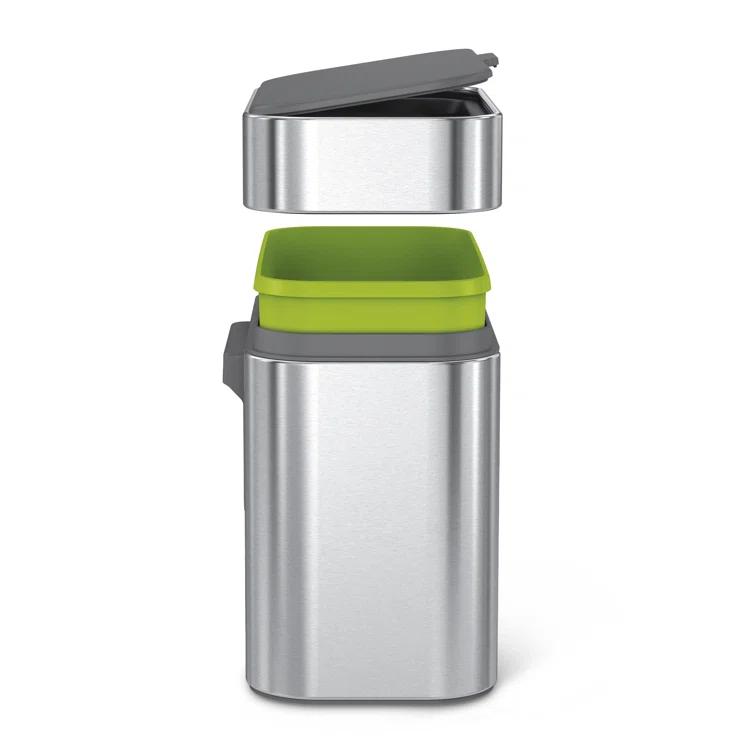 Simplehuman 4 Liter Compost Caddy, Brushed Stainless Steel