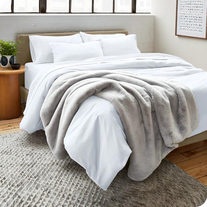 Bare Home Washed Microfiber Duvet Cover Set