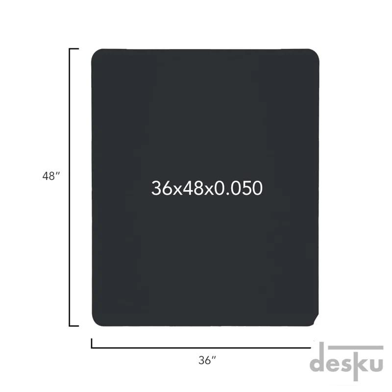 DESKU Hard Floor Straight Rectangular Chair Mat