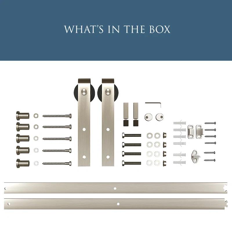 National Hardware Standard Single Barn Door Hardware Kit