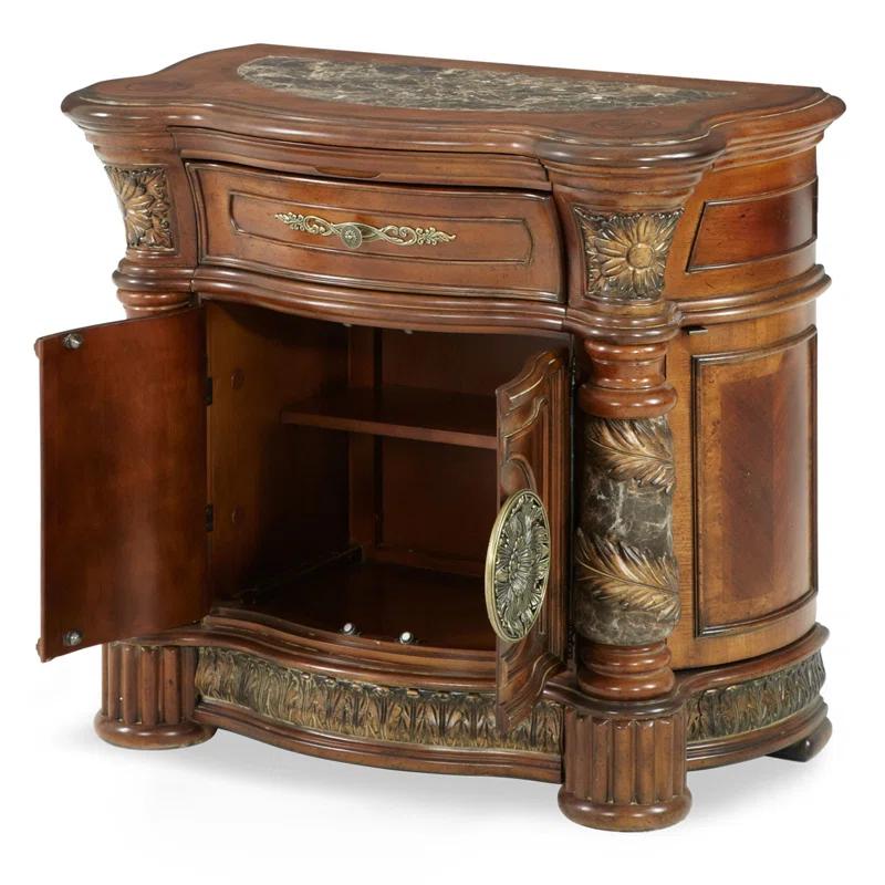 Villa Valencia Solid Wood Bedside Chest