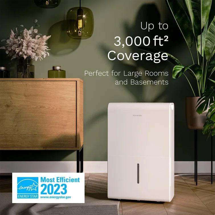 hOmeLabs hOmeLabs 3,000 Sq. Ft Energy Star Dehumidifier for Large Rooms and Basements