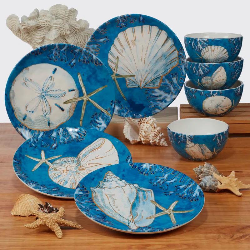 Certified International Certified International Playa Shells Set Of 4 Salad Plate