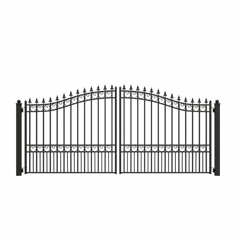 ALEKO Steel Dual Swing Driveway Gate - LONDON Style
