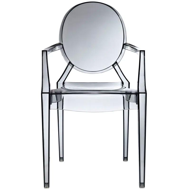 Plata Import Casper Dining Armchair in Smoke