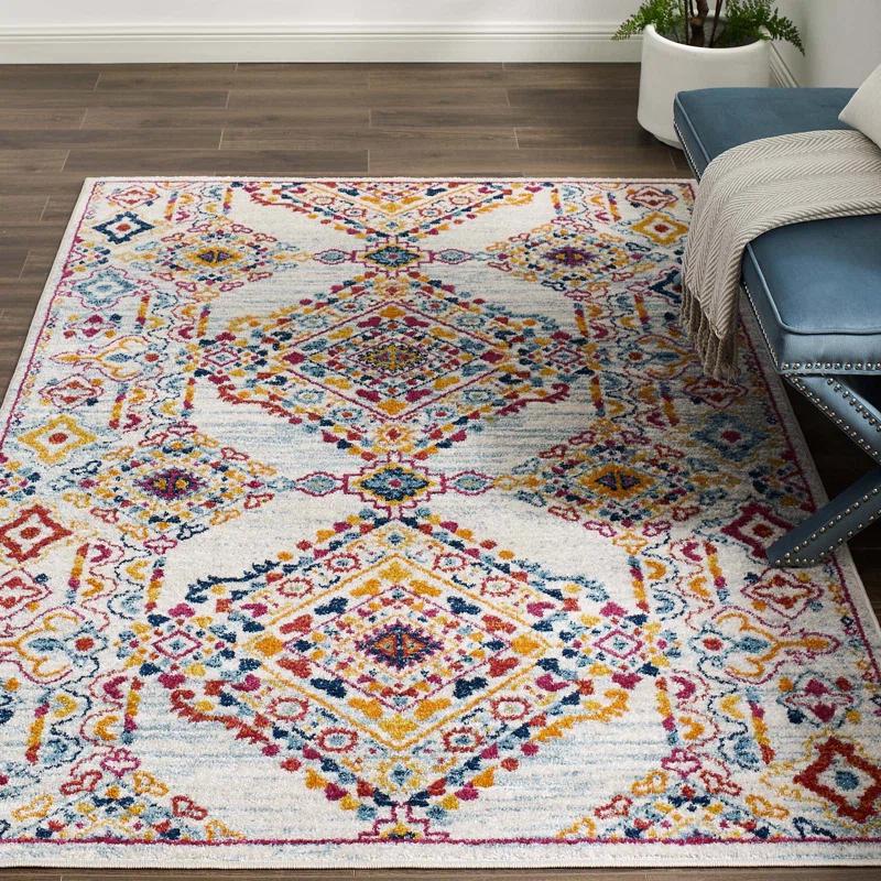 Modway Modway Entourage Khalida Distressed Vintage Floral Lattice Area Rug