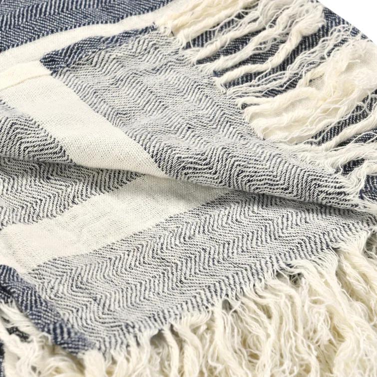 Villa by Classic Home Crawford Hand Woven Throw Blanket
