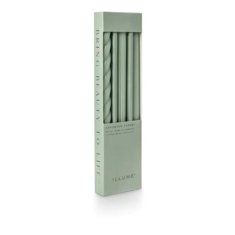 ILLUME Beautifully Done Unfragranced Assorted Tapers 3 Pack
