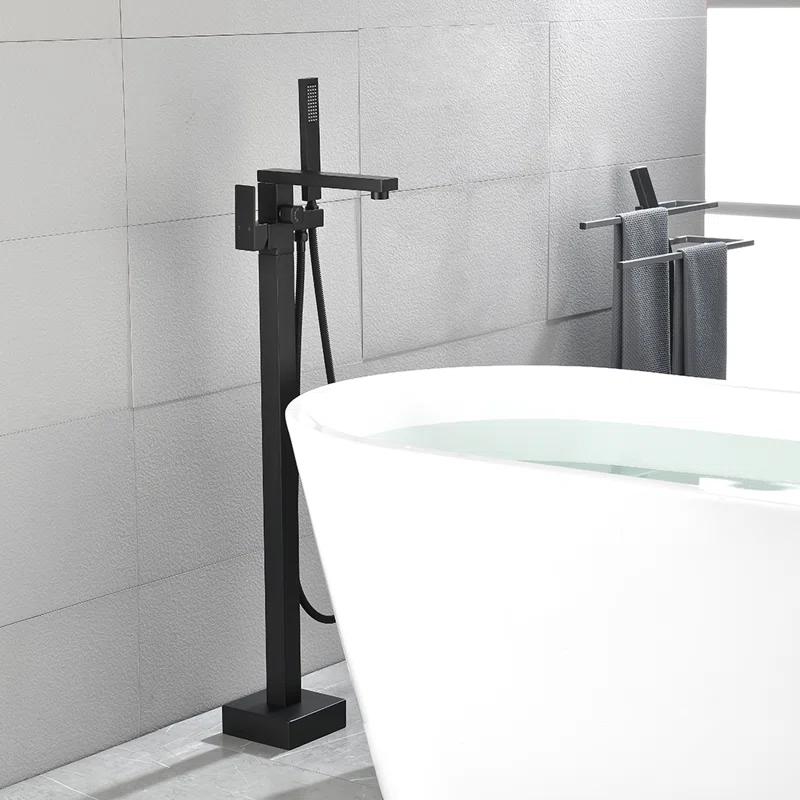 Floor Tub Filler with Diverter