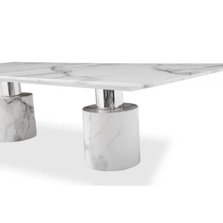 Orren Ellis Safeya Marble Dining Table