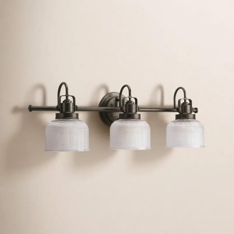 Rosser 3 Light Transparent Dimmable Vanity Light