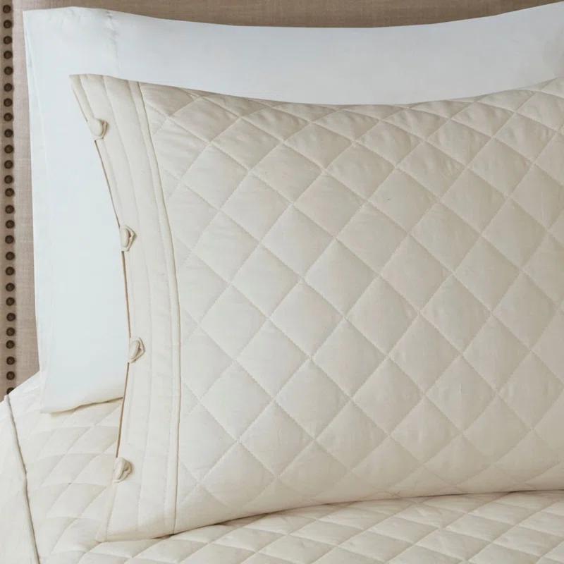 Madison Park Breanna Cotton Modern & Contemporary 4 Piece Quilt Set