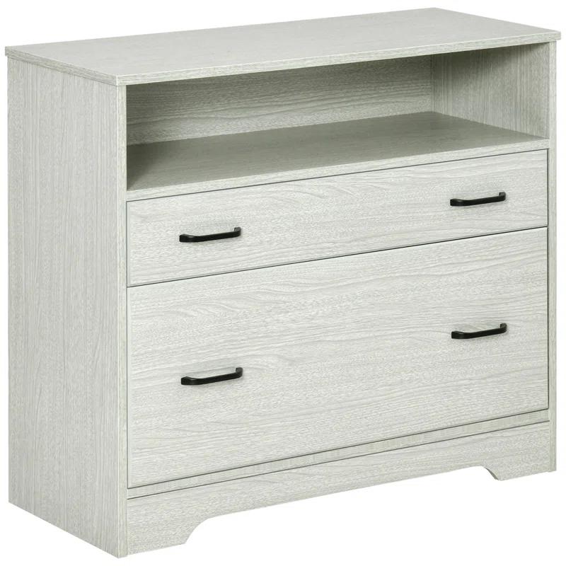 Vinsetto 33.5'' Wide 2 -Drawer File Cabinet