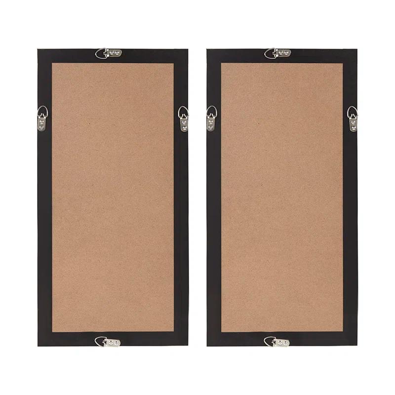 Mercury Row® Zeringue Emblem Natural Capiz with Gold Foil Shadowbox Wall Décor (Set of 2)