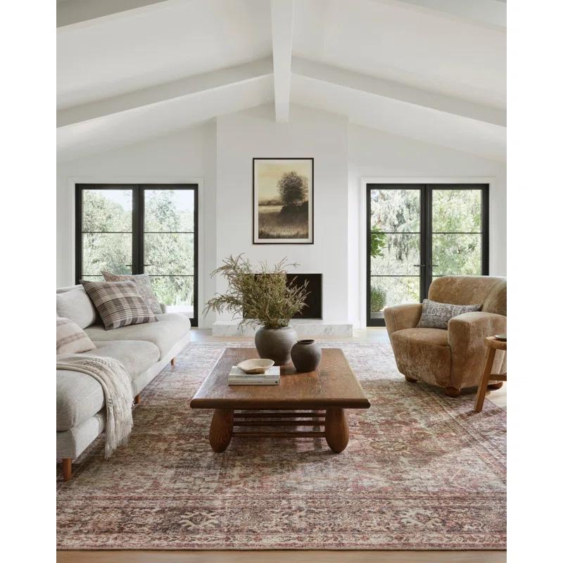 Georgie Oriental Bordeaux/Antique Area Rug