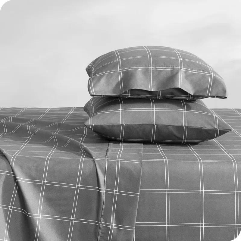 Bare Home Plaid Microfiber Sheet Set | Wayfair