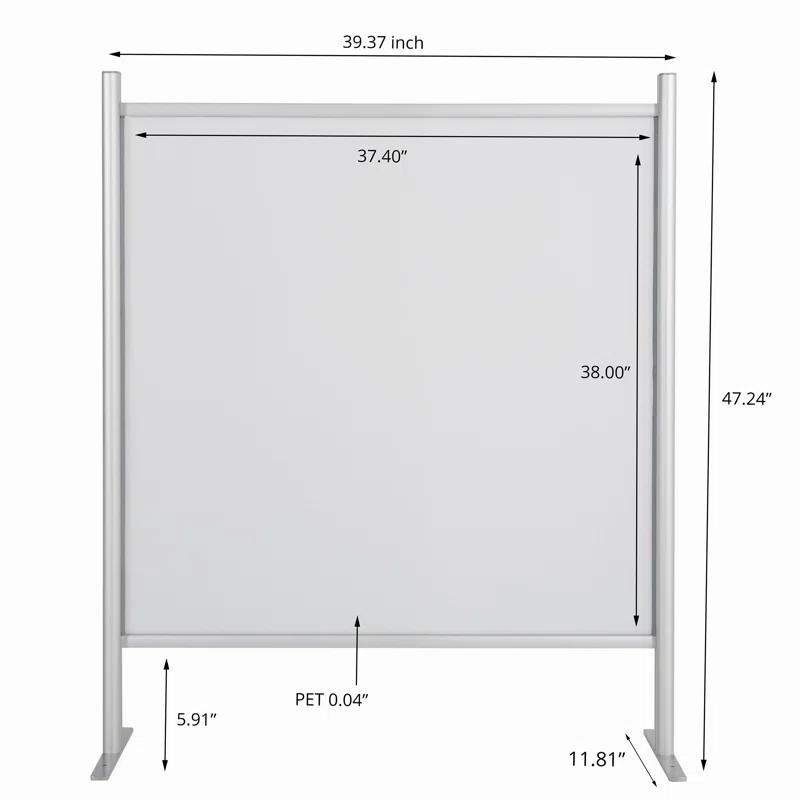 MT Displays Metal/Plastic 1 Panel Sneeze Guard