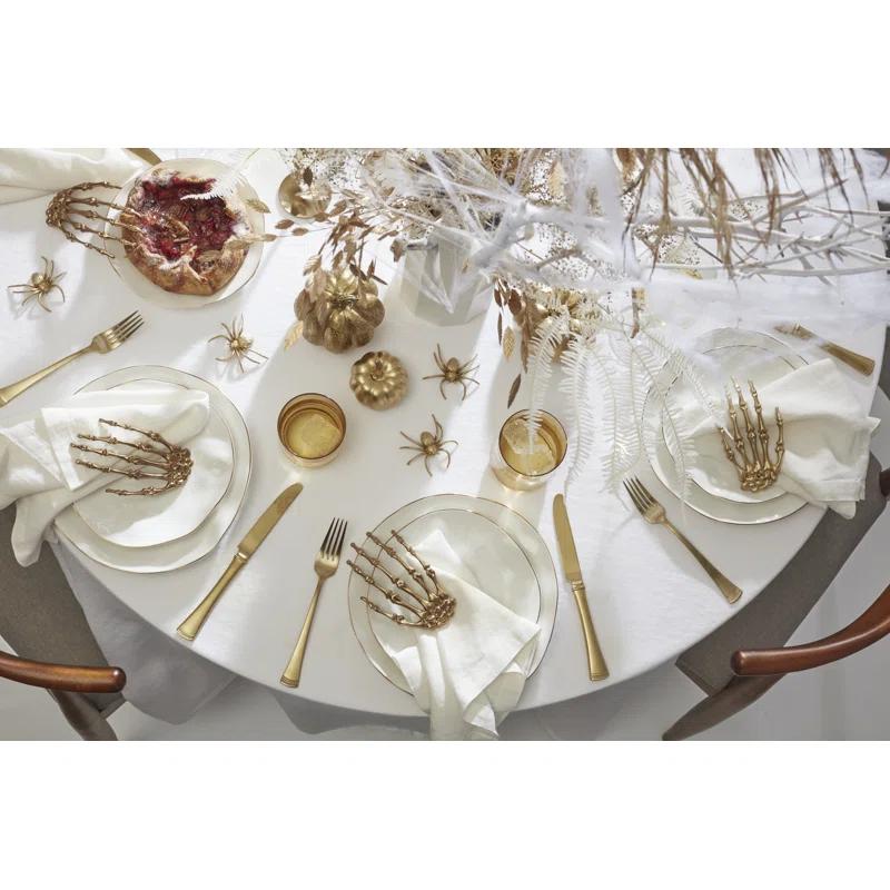 Blue Bay White 12-Piece Dinnerware Set