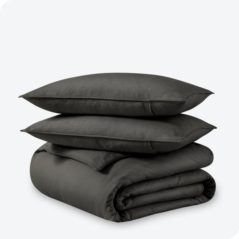Bare Home Modern & Contemporary 100% Linen Duvet Cover Set