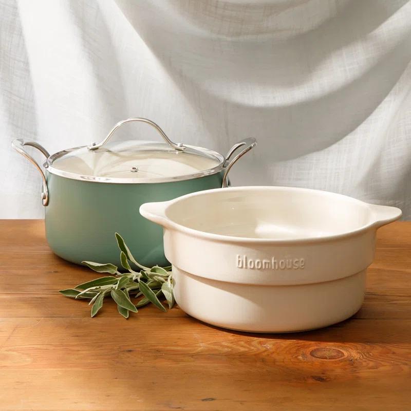 bloomhouse 6 Quarts Non-Stick Aluminum Round Dutch Set