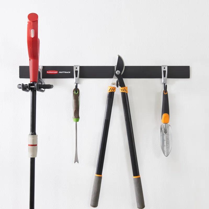 Rubbermaid Rubbermaid Garage FastTrack 5-Piece Starter Kit, Black/Grey