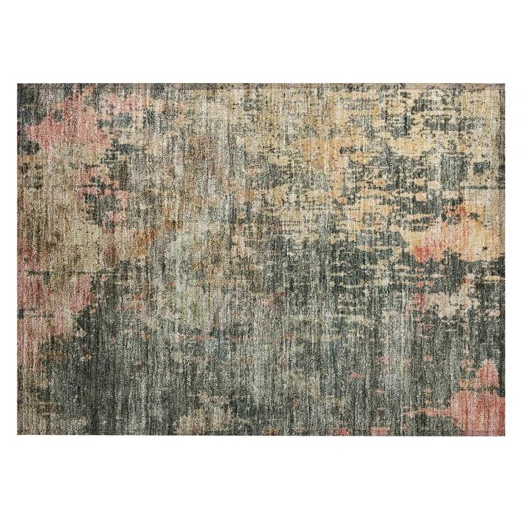 Wade Logan® Machine Washable Indoor/Outdoor Cicel ACN1214 Sage Rug