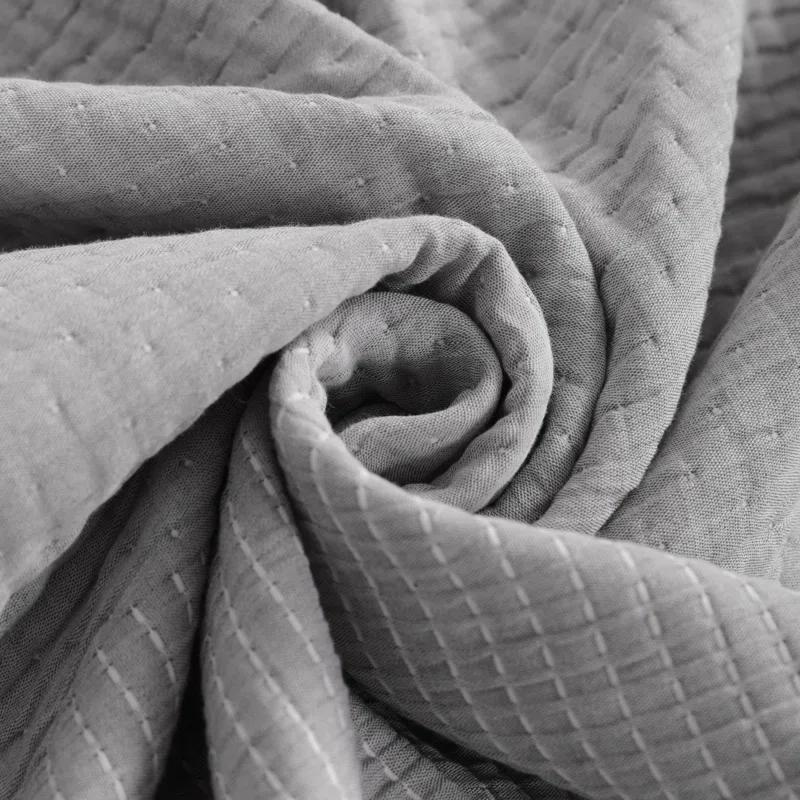 NTBAY 3 Layers Cotton Bed Blanket, Soft Breathable Quilt for Adults, Dot - NTBAY