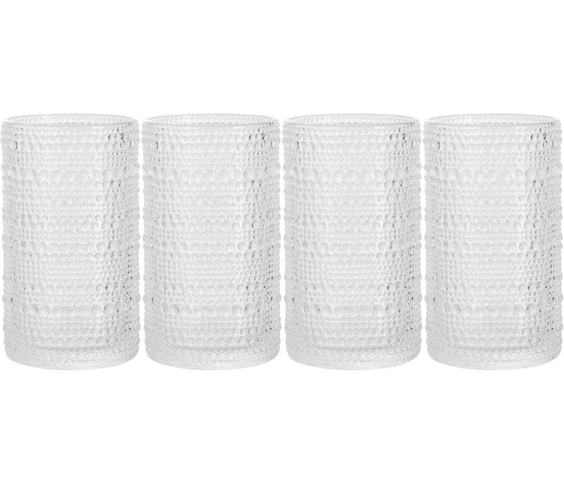 Home Essentials and Beyond Halo Set Of Four 15Oz Highball (Set of 4)