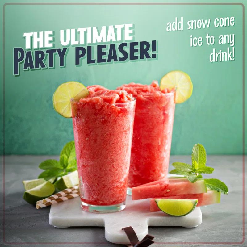 Nostalgia Nostalgia Retro Single Countertop Snow Cone Maker, Includes 1 Reusable Plastic Cup, Stainless Steel Blades