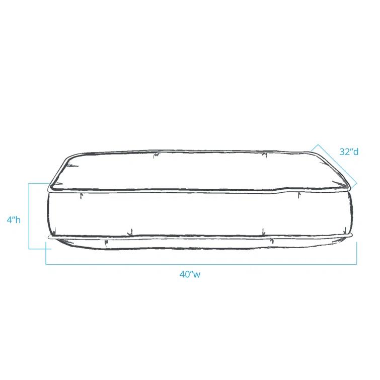 Carolina Pet Company Classic Twill Rectangular Pet Bed with Khaki Cording & Reviews | Perigold