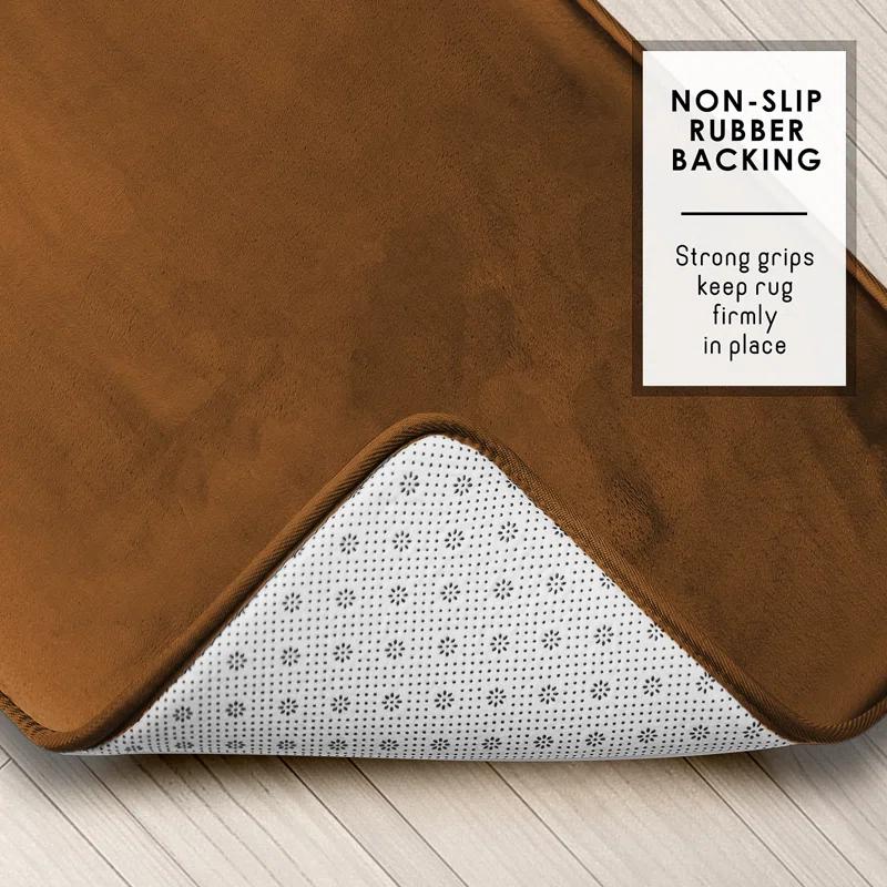 Latitude Run® Aighan 3 Piece Ultra Soft and Absorbent Memory Foam Bath Rug Set with Non-Slip Backing