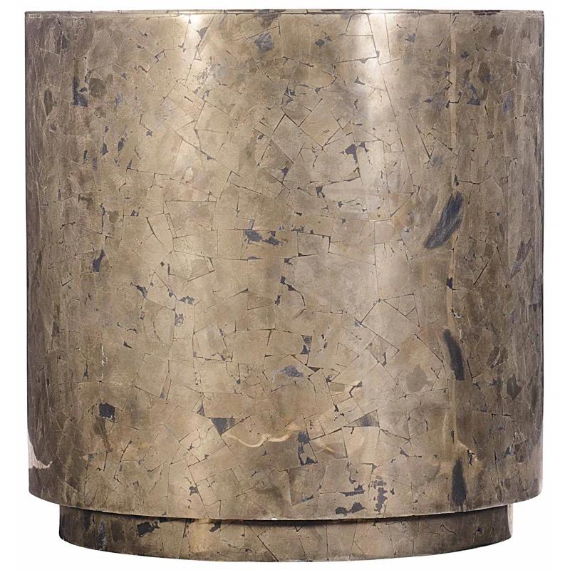 Pyrite Stone Top End Table