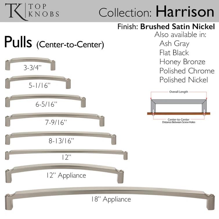 Top Knobs Harrison Appliance Pull