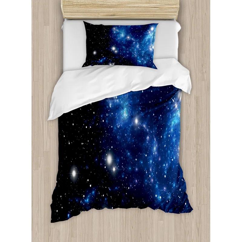 Ambesonne Constellation Modern & Contemporary Dots Duvet Cover Set