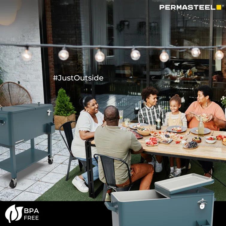 Permasteel 80-Qt Outdoor Patio Cooler with Removable Basin