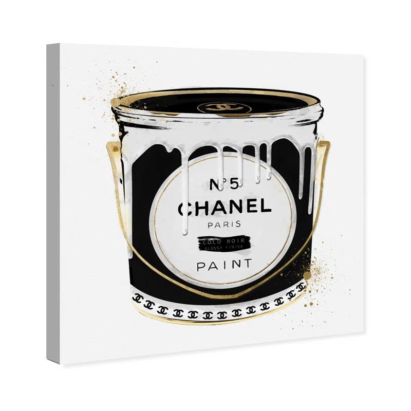 Oliver Gal Prints " Fashion Paint Noir Can "