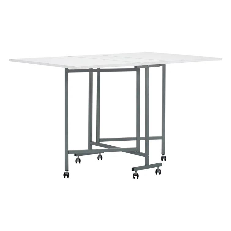 Sew Ready 58.75'' x 36.5'' Foldable Craft Table with Wheels