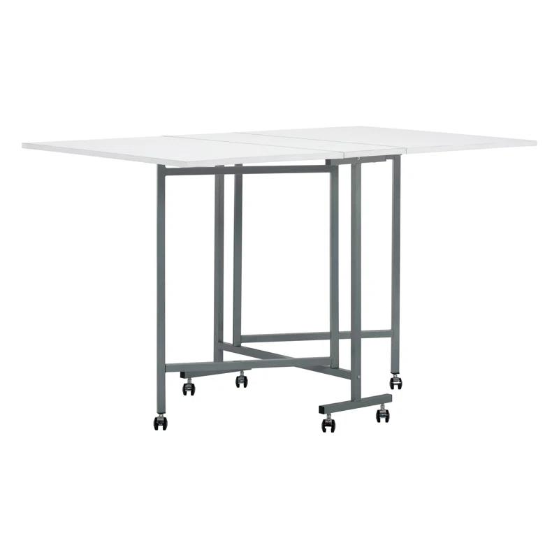 Sew Ready 58.75'' x 36.5'' Foldable Craft Table with Wheels