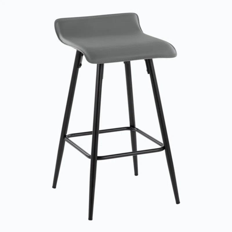 Wenty Upholstered Counter Stool with Metal Frame (Set of 2)