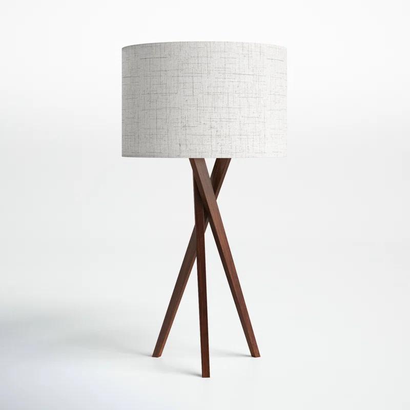 Harcourt Solid Wood Tripod Lamp