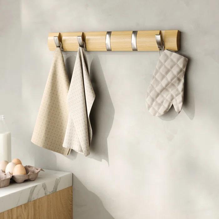 Flip 5 - Hook Solid Wood Coat Rack