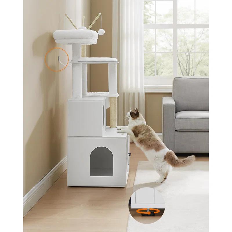 Archie & Oscar™ 55.1" Cat Tree with Litter Box Enclosure