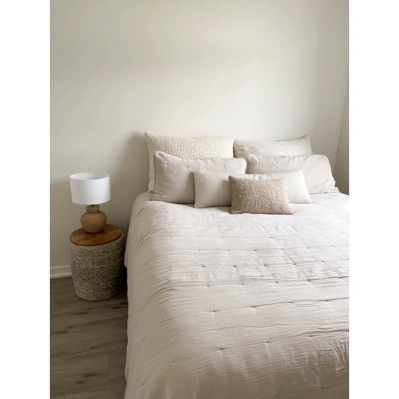 Cotton Reversible Throw Pillow