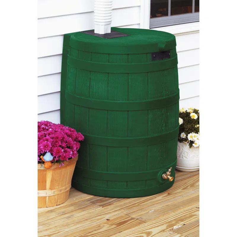 Good Ideas Good Ideas Rain Wizard Whiskey Style Rain Barrel with Overflow and Spigot