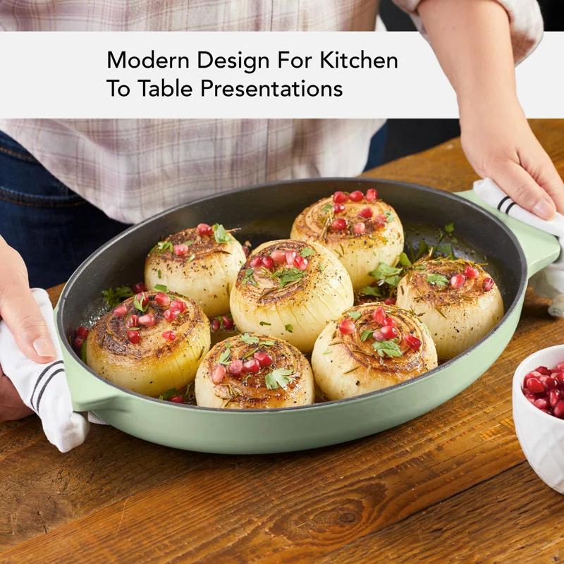 KitchenAid® KitchenAid Cast Iron Oval Au Gratin Roasting Pan Suitable - 2.5 Quart