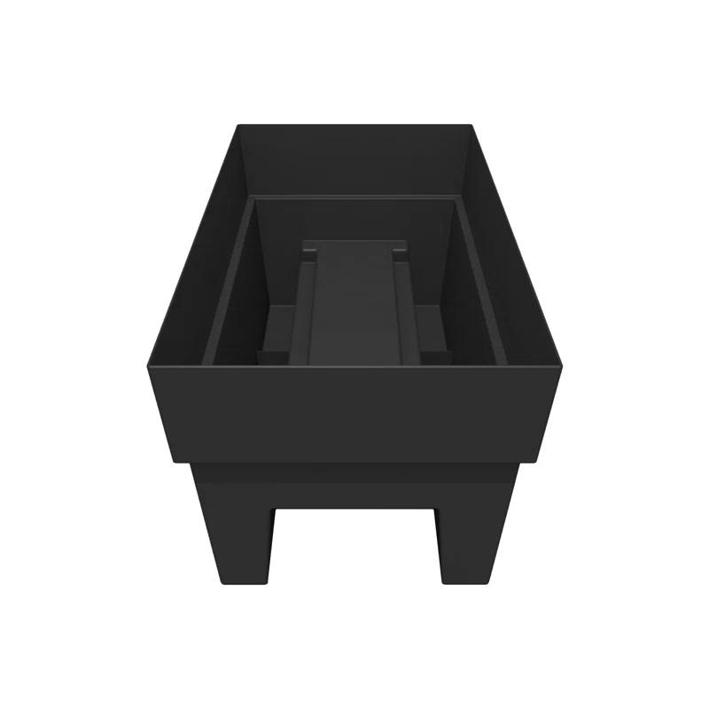 Bloem Finley 24-in Recycled Plastic Indoor/Outdoor Rectangle Railing Planter Bundle