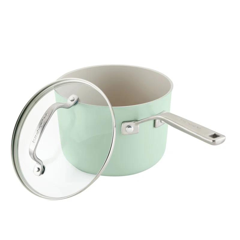 KitchenAid ® Pistachio Hard-Anodized Ceramic Non-Stick 10-Piece Cookware Set
