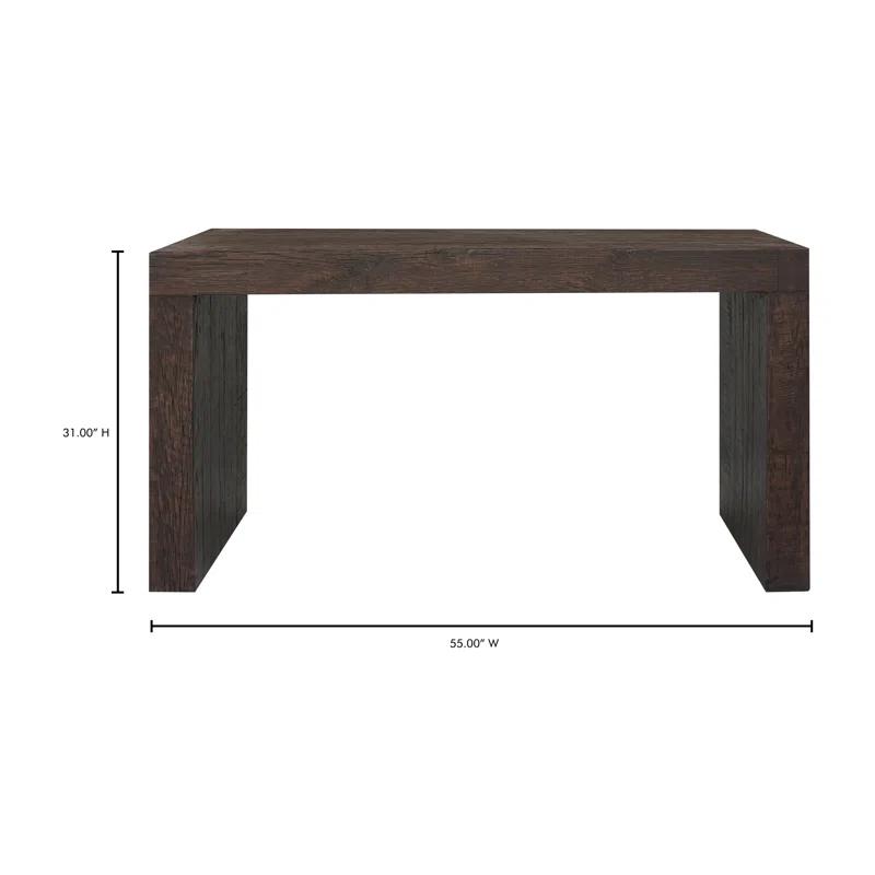 Adams Console Table Rustic Brown